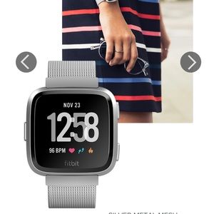Brand new Fitbit Versa smartwatch and two bands